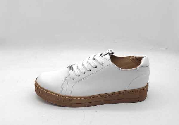 Cindy White/ Tan Sole - Image 2