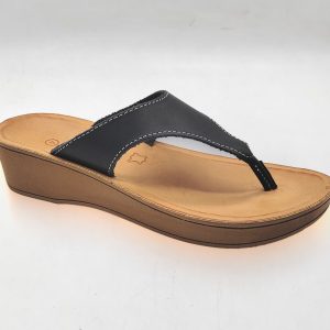 Steffi Black Wedge