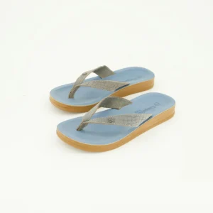 Alex Soft Blue Croc Print