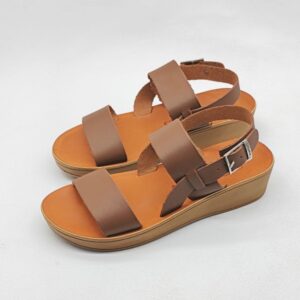 Tanya Cognac Wedge