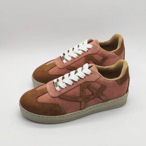 Angela Willow Tan/Pink Suede