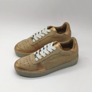 Holly Gold Metallic/Beige Suede